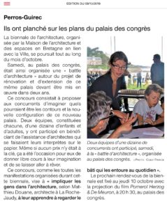 Article du Ouest-France Biennale Architecture