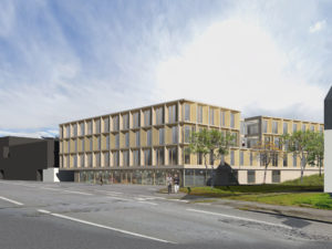 Angle Nord Ouest immeuble de bureaux Saint Brieuc