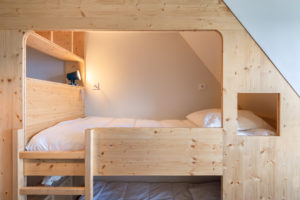 Lits superposés bois à Trébeurden