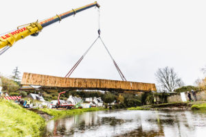 Dépose de passerelle piétonne à La Roche-Derrien