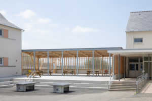 collège du PENKER - préau polycarbonate