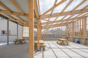 collège du PENKER - préau polycarbonate