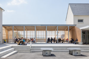 collège du PENKER - préau polycarbonate